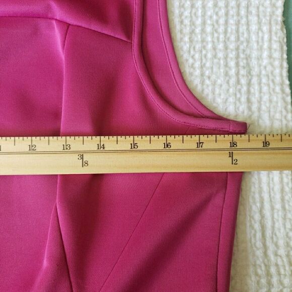 Donna Morgan Dress Pink Sheath Sleeveless Romantic Soft Girl Feminine Size 14 - Picture 11 of 12